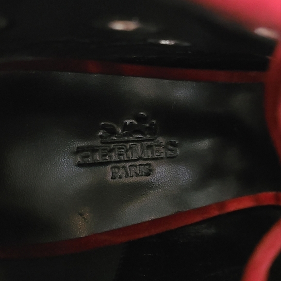 NIB Hermès Suede Goat Skin Ankle Lace Up Booties - Picture 14 of 16